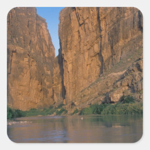 Adesivo Quadrado NA, EUA, Texas, Parque Nacional Big Bend. Rio