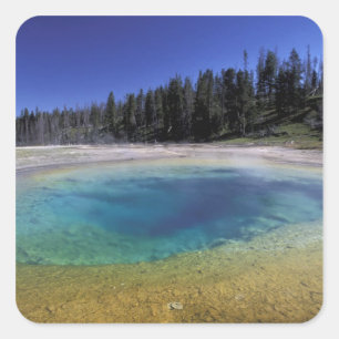 Adesivo Quadrado NA, EUA, Wyoming, Parque Nacional de Yellowstone.