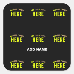 ADESIVO QUADRADO NA MODA MODERNO PERSONALIZÁVEL NEGRO VERIFICADO CO