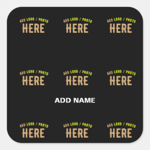 ADESIVO QUADRADO NA MODA MODERNO PERSONALIZÁVEL NEGRO VERIFICADO CO