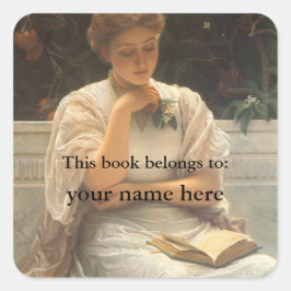 Adesivo Quadrado Na Orangerie por Bookplate de Perugini