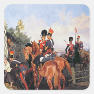Adesivo Quadrado Na pedra da milha, 1859