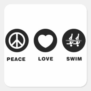 Adesivo Quadrado Nadação Sincronizada