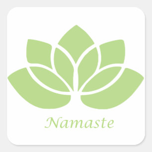 Adesivo Quadrado Namaste Lotus