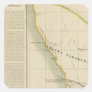 Adesivo Quadrado Namíbia, África do Sul 50