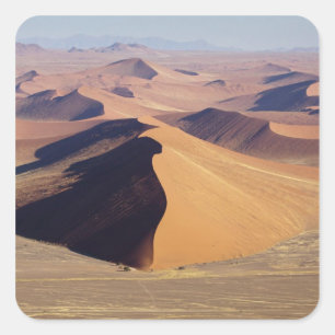 Adesivo Quadrado Namíbia, Parque Namib-Naukluft. Vista aérea de