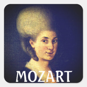 Adesivo Quadrado Nannerl Mozart