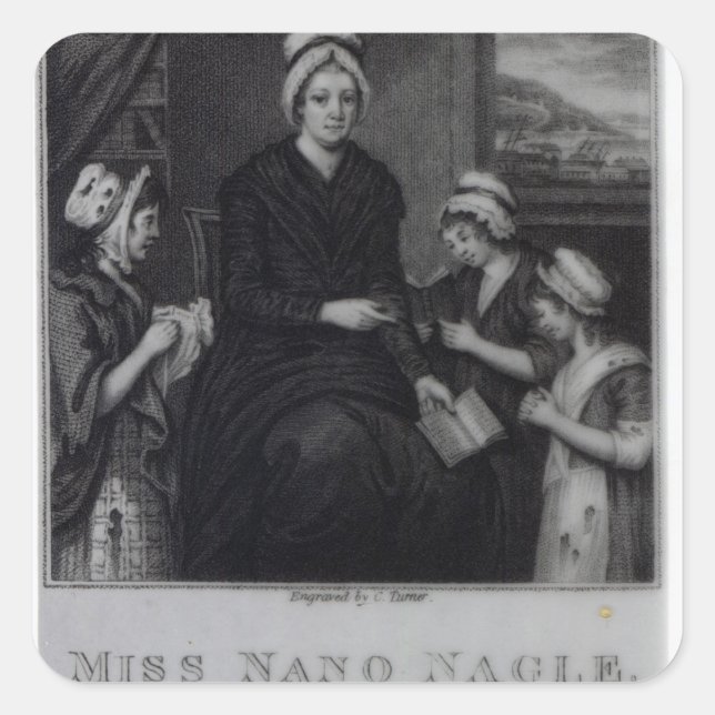 Adesivo Quadrado Nano Nagle, 1809 (Frente)