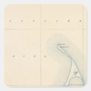 Adesivo Quadrado Nantucket, Massachusetts