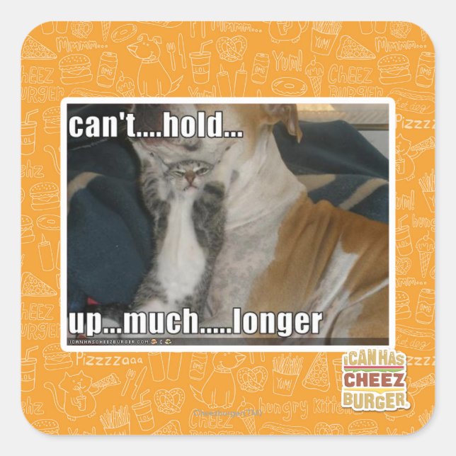 Adesivo Quadrado Não aguento muito mais (Frente)