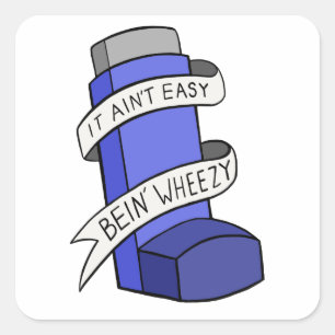 Adesivo Quadrado Não é ser fácil Wheezy