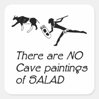 Adesivo Quadrado Não Há Pinturas Rupestres de Salada