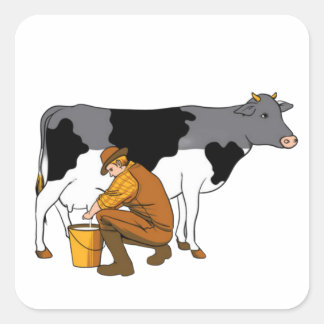 Adesivo Quadrado Não Mais Leite