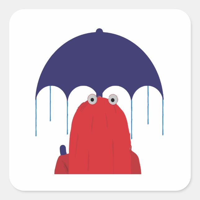 Adesivo Quadrado Não Me Abraçar Estou Assustado (Frente)