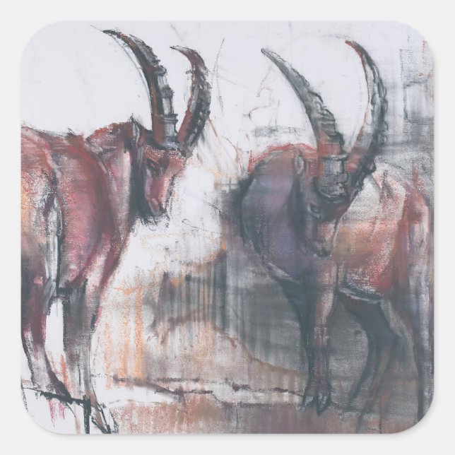 Adesivo Quadrado Não olhe para baixo (Frente)