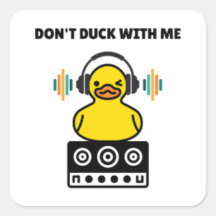 Adesivo Quadrado Não Pinto Comigo Pun Square Sticker