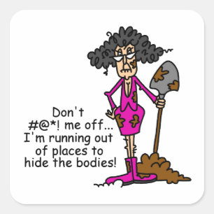 Adesivo Quadrado Não se meta comigo