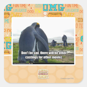 Adesivo Quadrado Não seja triste