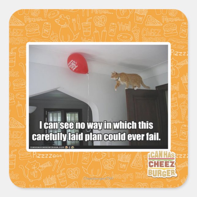 Adesivo Quadrado Não vejo como isso poderia falhar (Frente)