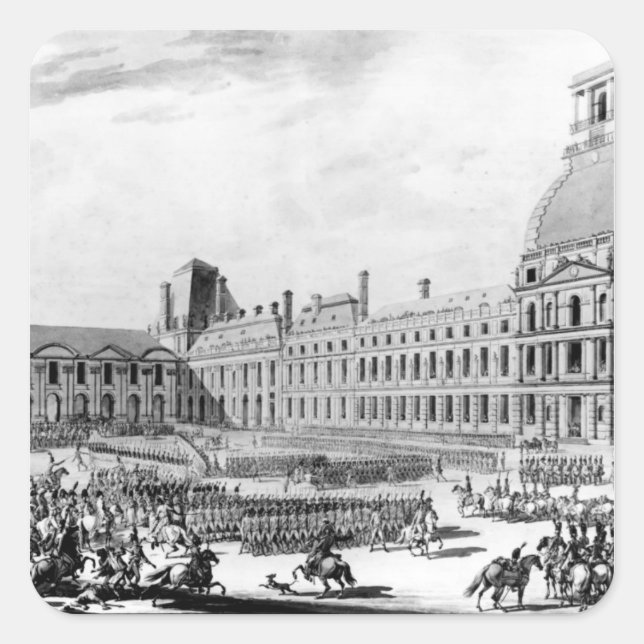 Adesivo Quadrado Napoleão Bonaparte First Consul (Frente)