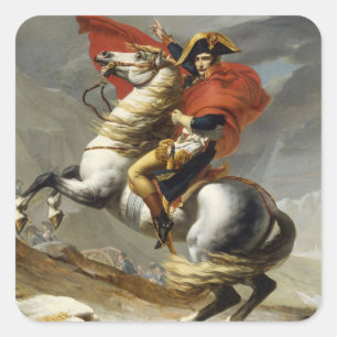 Adesivo Quadrado Napoleon que cruza a passagem grande de St Bernard