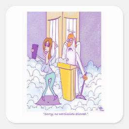 Adesivo Quadrado Narcissist Square Stickers