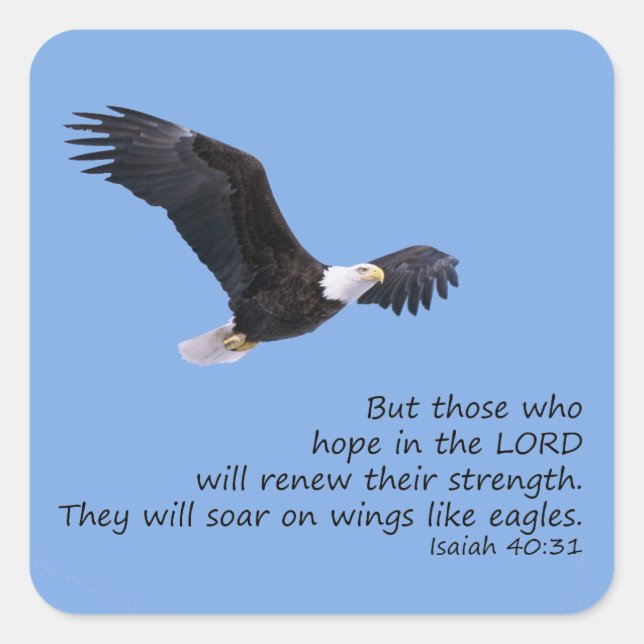 Adesivo Quadrado Nas Asas, Como Os Pinheiros De Águia (Frente)