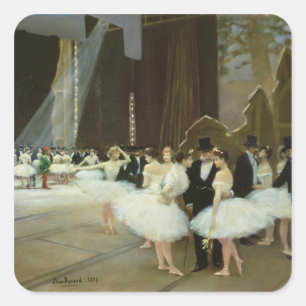 Adesivo Quadrado Nas Asas da Ópera, 1889