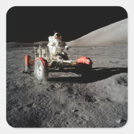 Adesivo Quadrado NASA Apollo 17 Veículo Rover Lunar, 1972