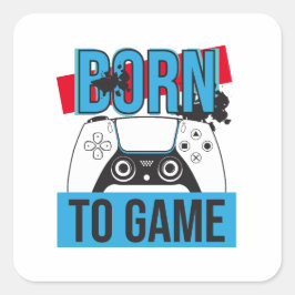 ADESIVO QUADRADO NASCER DE JOGO COM MEU CONSOLE