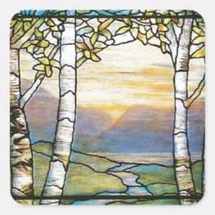 Adesivo Quadrado Nascer do sol