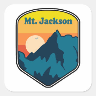 Adesivo Quadrado Nascer do sol em Mt. Jackson New Hampshire