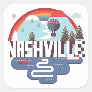 Adesivo Quadrado Nashville no design