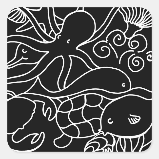 Adesivo Quadrado Natação (Frente)