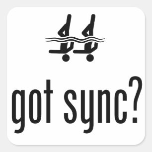 Adesivo Quadrado Natação sincronizada