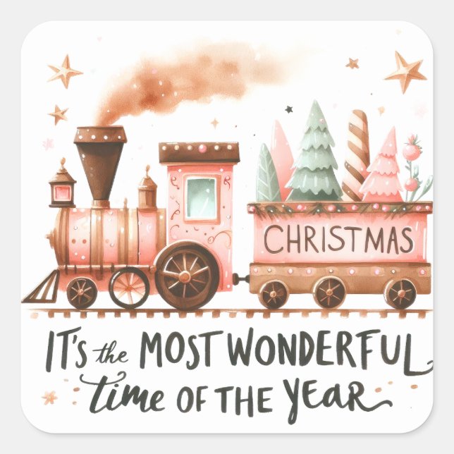 Adesivo Quadrado Natal (Frente)