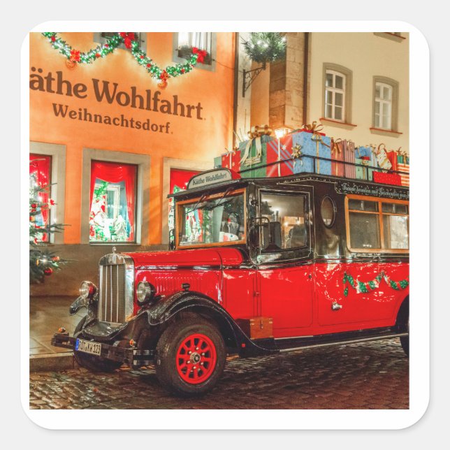 Adesivo Quadrado Natal (Frente)