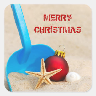 Adesivo Quadrado Natal Beachy