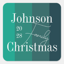 Natal da família verde personalizada