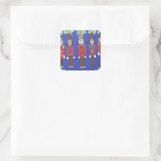 Adesivo Quadrado Natal da Quebra-Nozes (Bolsa)
