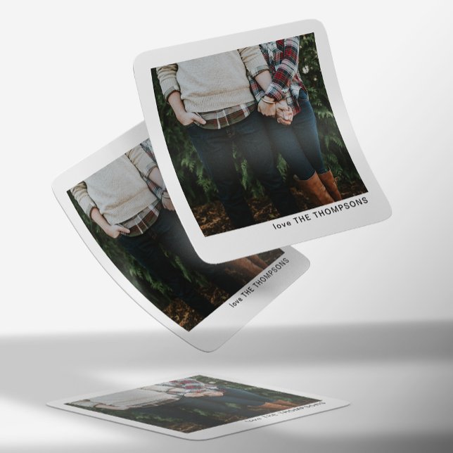 Adesivo Quadrado Natal de Solteiro minimalístico em chic (Criador carregado)