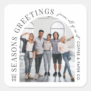 Adesivo Quadrado Natal do Business Modern Arch