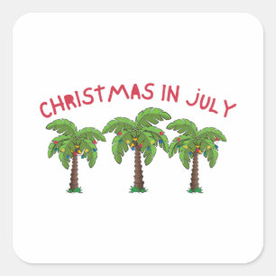 Adesivo Quadrado Natal Em Julho