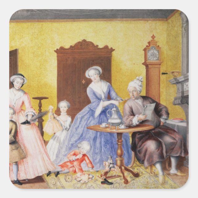 Adesivo Quadrado Natal na Casa Real da Imprensa (Frente)