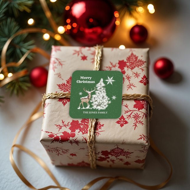 Adesivo Quadrado Natal Tradicional Russo (Criador carregado)