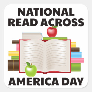 Adesivo Quadrado National Read Across America Day