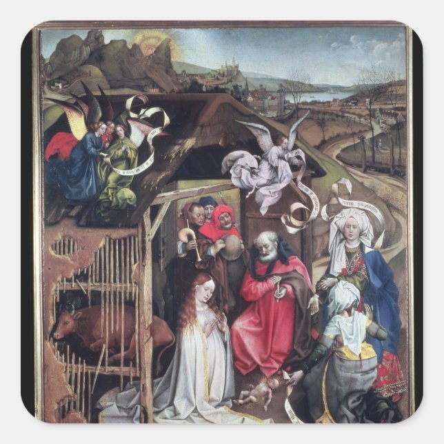 Adesivo Quadrado Natividade, c.1425 (Frente)