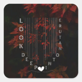 Adesivo Quadrado Nature Love Modern