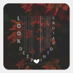 Adesivo Quadrado Nature Love Modern