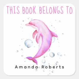 Adesivo Quadrado Náutico de Aquarela - placa de chá de fraldas